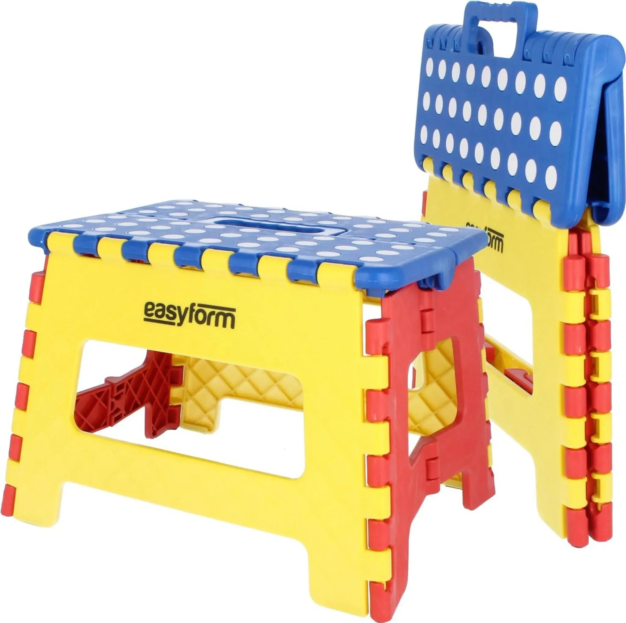 Klapphocker – Anti-Rutsch-Stuhl • 150 kg Belastbarkeit • 22 cm Höhe